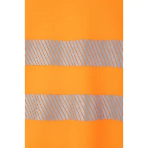 Camiseta manga corta Velilla 305642 Naranja flúor, detalle de cintas reflectantes
