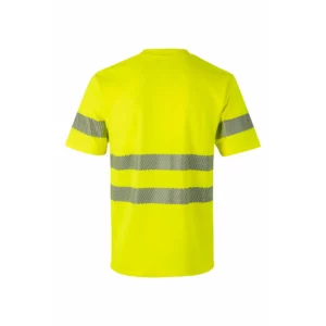 Camiseta manga corta Velilla 305642 Amarillo flúor, vista trasera