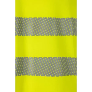 Camiseta manga corta Velilla 305642 Amarillo flúor, detalle de cintas reflectantes