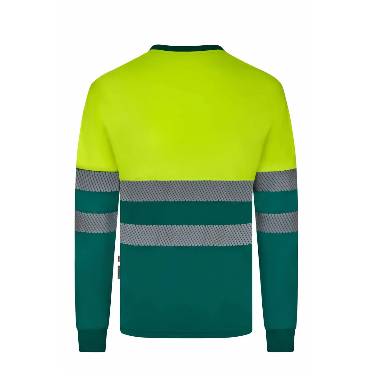 Camiseta bicolor manga larga Velilla 305645 9 Camiseta bicolor manga larga Velilla 305645 Verde/Amarillo flúor, vista trasera