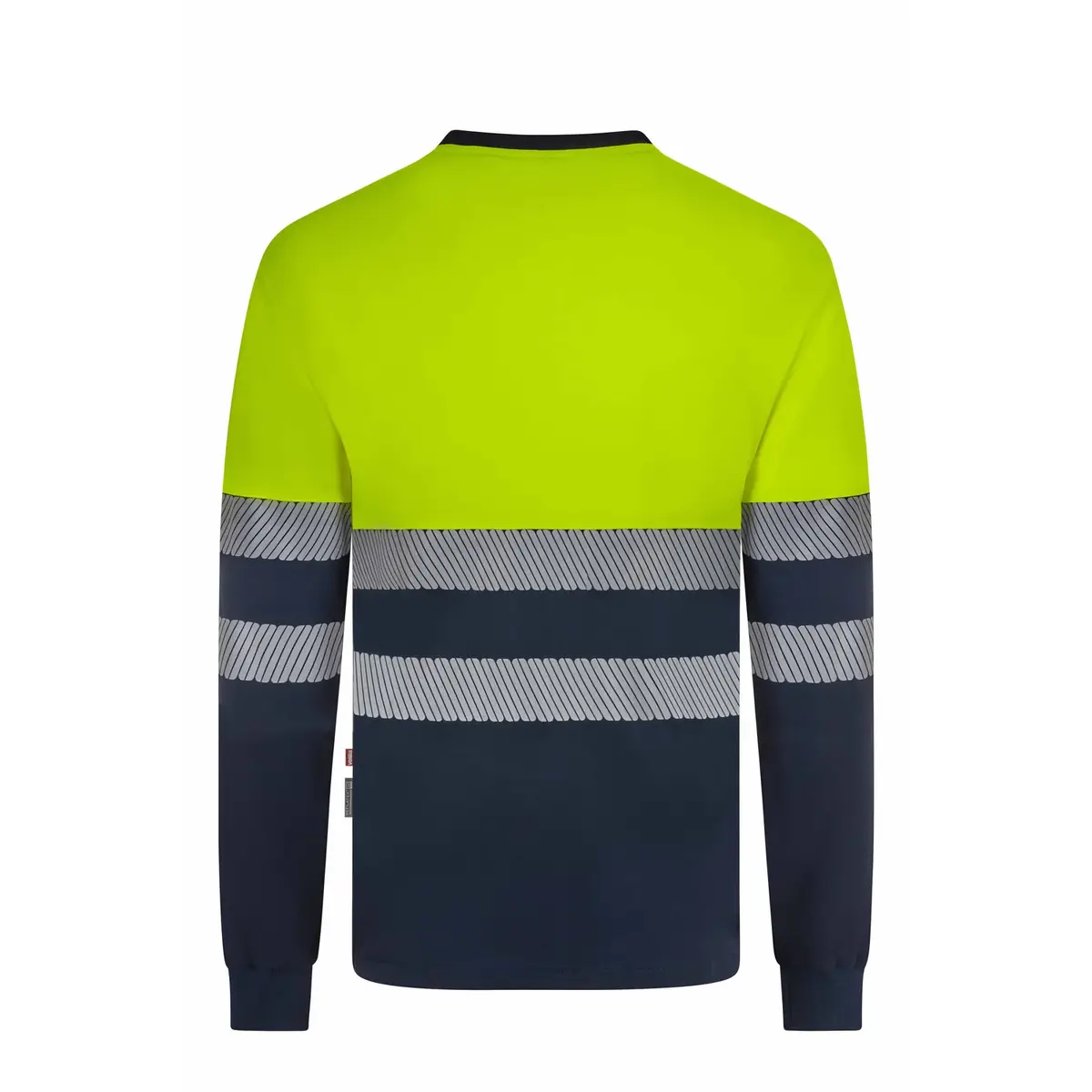 Camiseta bicolor manga larga Velilla 305645 6 Camiseta bicolor manga larga Velilla 305645 Azul navy/Amarillo flúor, vista trasera