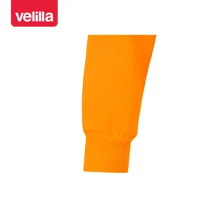 Sudadera Velilla 305702 con media cremallera Naranja flúor, detalle de puño