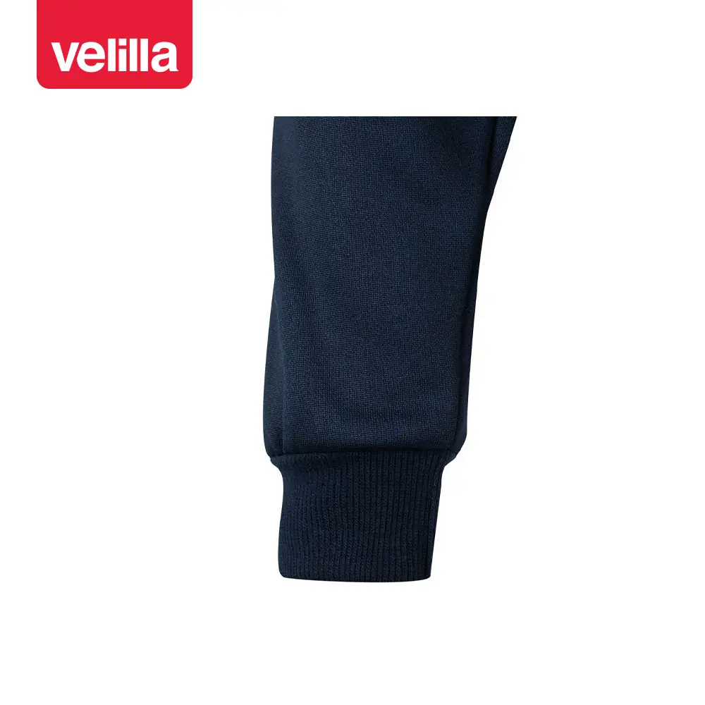 Sudadera bicolor Velilla 305703 con media cremallera 18 Sudadera bicolor Velilla 305703 con media cremallera Azul navy/Naranja flúor, detalle de puño