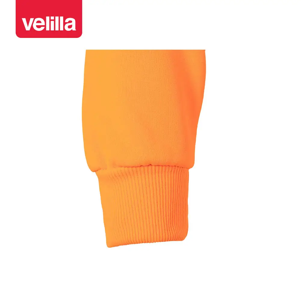 Sudadera Velilla 305704 con media cremallera 13 Sudadera Velilla 305704 con media cremallera Naranja flúor, detalle de puño