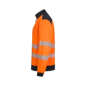 Chaqueta polar Velilla V.Dynamix Hi Vis 305730 Negro/Naranja flúor, vista lateral