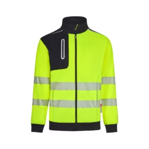 Chaqueta polar Velilla V.Dynamix Hi Vis 305730 Negro/Amarillo flúor, vista frontal