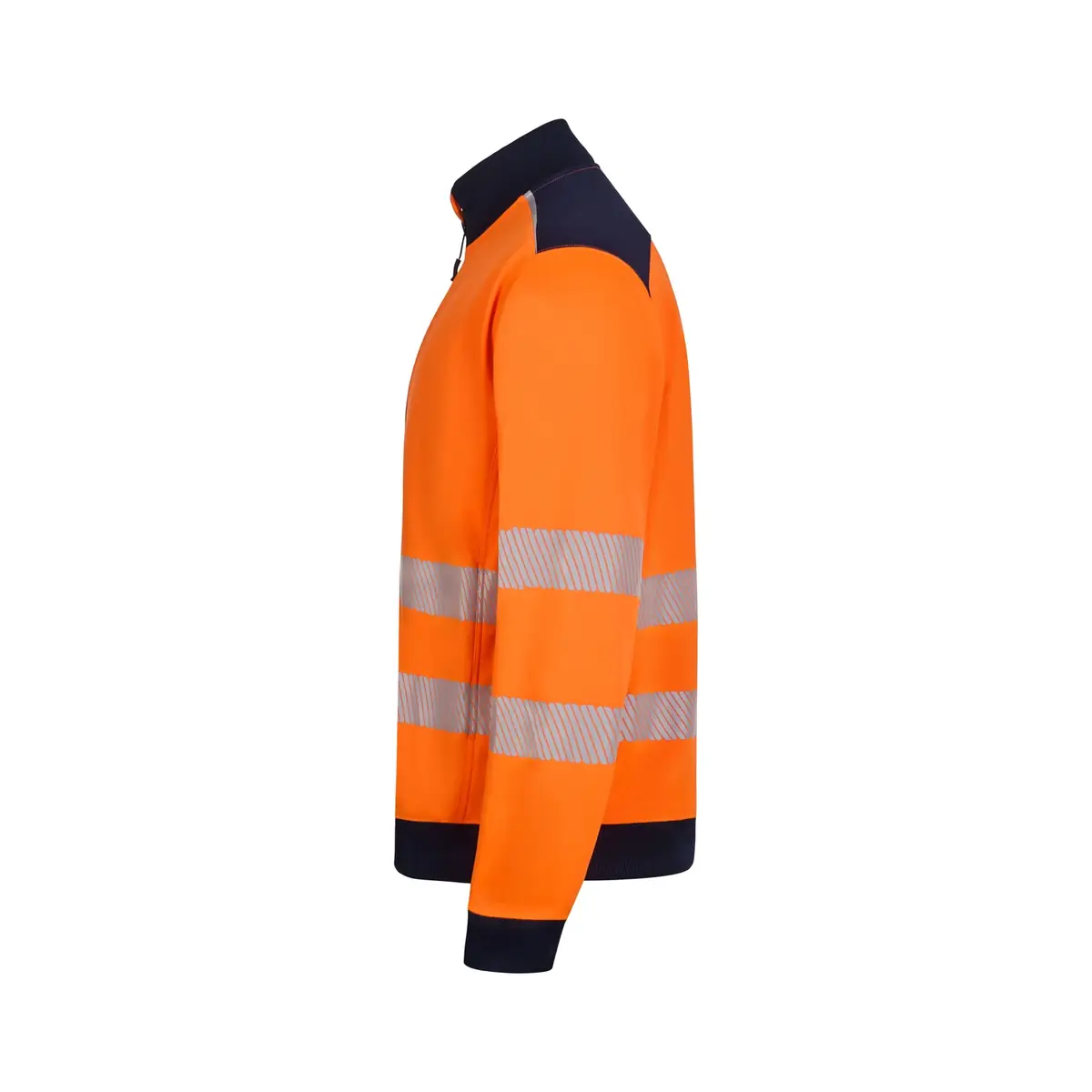 Chaqueta polar Velilla V.Dynamix Hi Vis 305730 7 Chaqueta polar Velilla V.Dynamix Hi Vis 305730 Azul navy/Naranja flúor, vista lateral