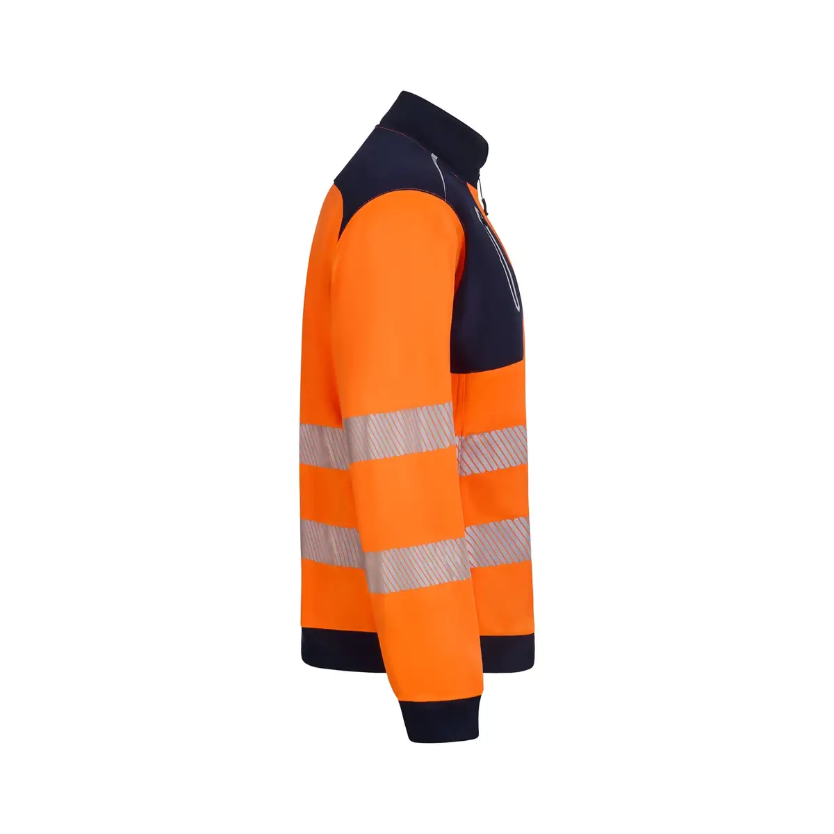 Chaqueta polar Velilla V.Dynamix Hi Vis 305730 8 Chaqueta polar Velilla V.Dynamix Hi Vis 305730 Azul navy/Naranja flúor, vista lateral opuesto