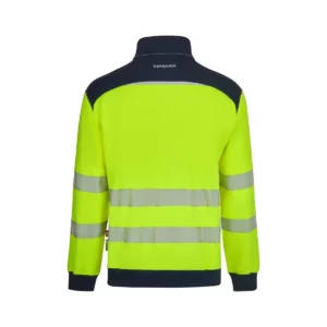 Chaqueta polar Velilla V.Dynamix Hi Vis 305730 Azul navy/Amarillo flúor, vista trasera