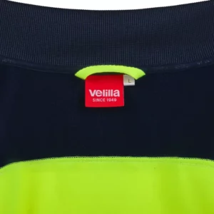 Chaqueta polar Velilla V.Dynamix Hi Vis 305730 Azul navy/Amarillo flúor, detalle de interior del cuello