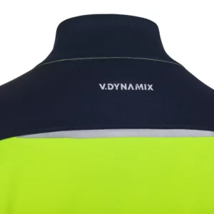 Chaqueta polar Velilla V.Dynamix Hi Vis 305730 Azul navy/Amarillo flúor, detalle de parte trasera del cuello