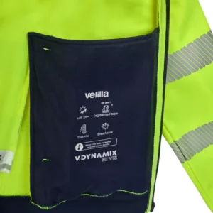 Chaqueta polar Velilla V.Dynamix Hi Vis 305730 Azul navy/Amarillo flúor, detalle de bolsillo interior