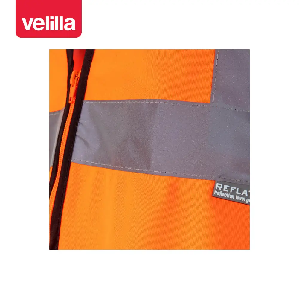 Chaleco alta visibilidad Velilla 305901 8 Chaleco alta visibilidad Velilla 305901 Naranja flúor, detalle de cinta reflectante