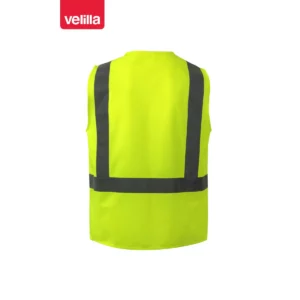Chaleco con portaidentificación Velilla 305903 Amarillo flúor, vista trasera