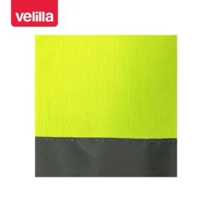 Chaleco con portaidentificación Velilla 305903 Amarillo flúor, detalle de tejido y cinta reflectante