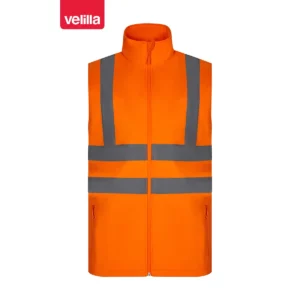 Chaleco soft shell Velilla 305905 Naranja flúor, vista frontal