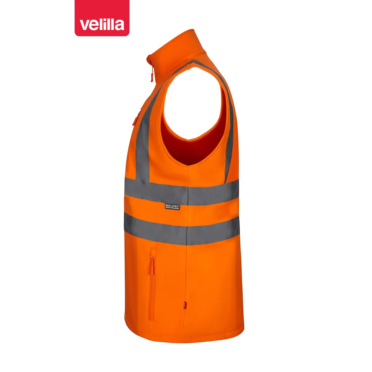 Chaleco soft shell Velilla 305905 6 Chaleco soft shell Velilla 305905 Naranja flúor, vista lateral
