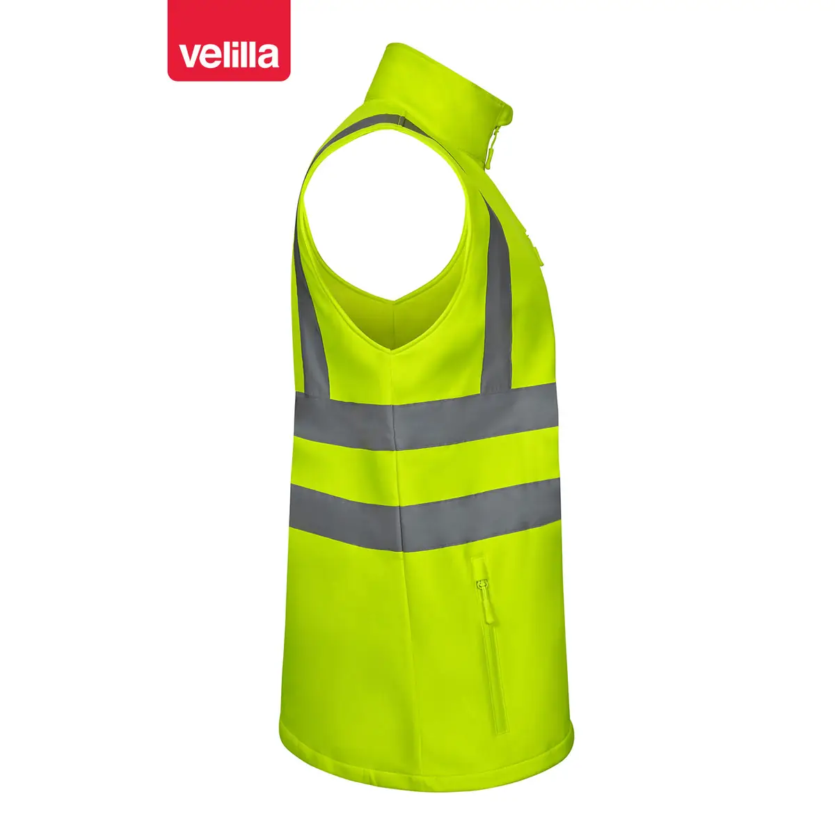 Chaleco soft shell Velilla 305905 3 Chaleco soft shell Velilla 305905 Amarillo flúor, vista lateral opuesto