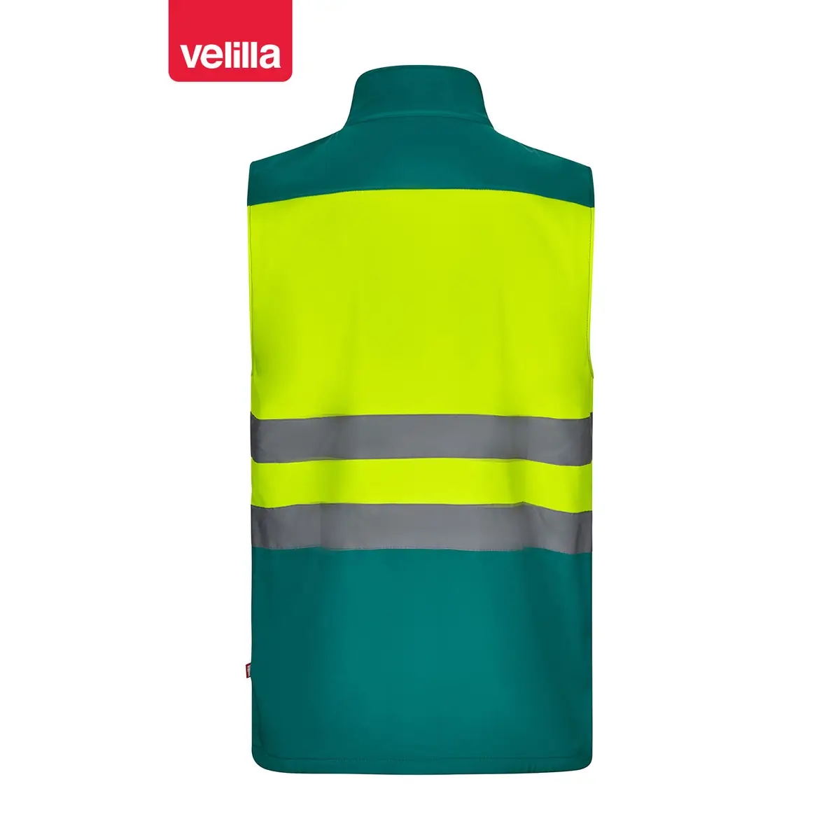 Chaleco soft shell bicolor Velilla 305906 11 Chaleco soft shell bicolor Velilla 305906 Verde/Amarillo flúor, vista trasera