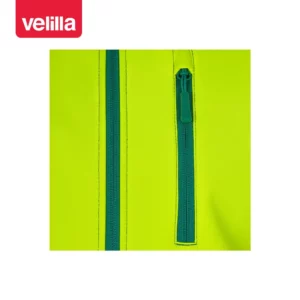 Chaleco soft shell bicolor Velilla 305906 Verde/Amarillo flúor, detalle de bolsillo del pecho