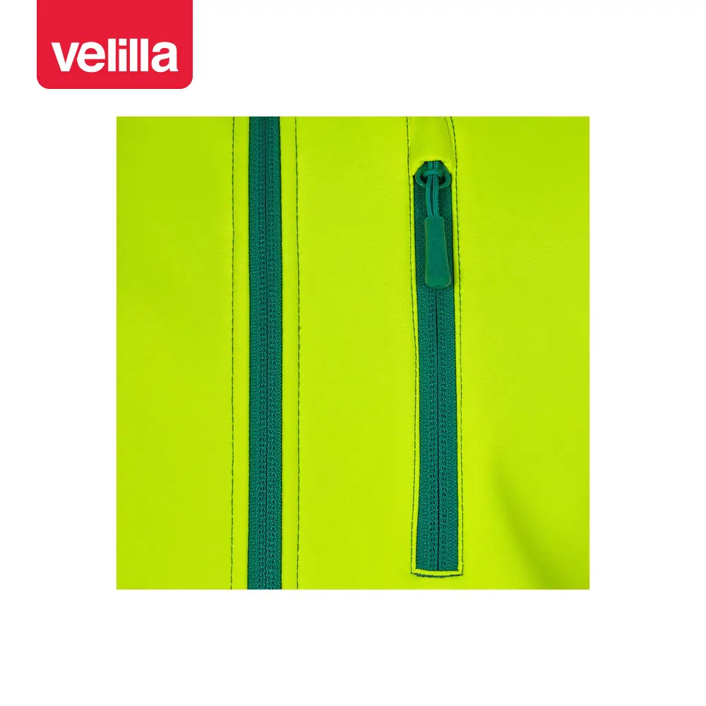 Chaleco soft shell bicolor Velilla 305906 23 Chaleco soft shell bicolor Velilla 305906 Verde/Amarillo flúor, detalle de bolsillo del pecho