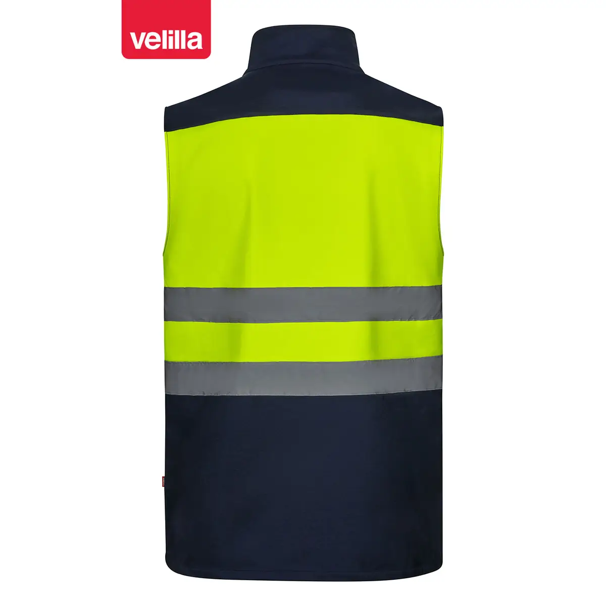 Chaleco soft shell bicolor Velilla 305906 8 Chaleco soft shell bicolor Velilla 305906 Azul navy/Amarillo flúor, vista trasera
