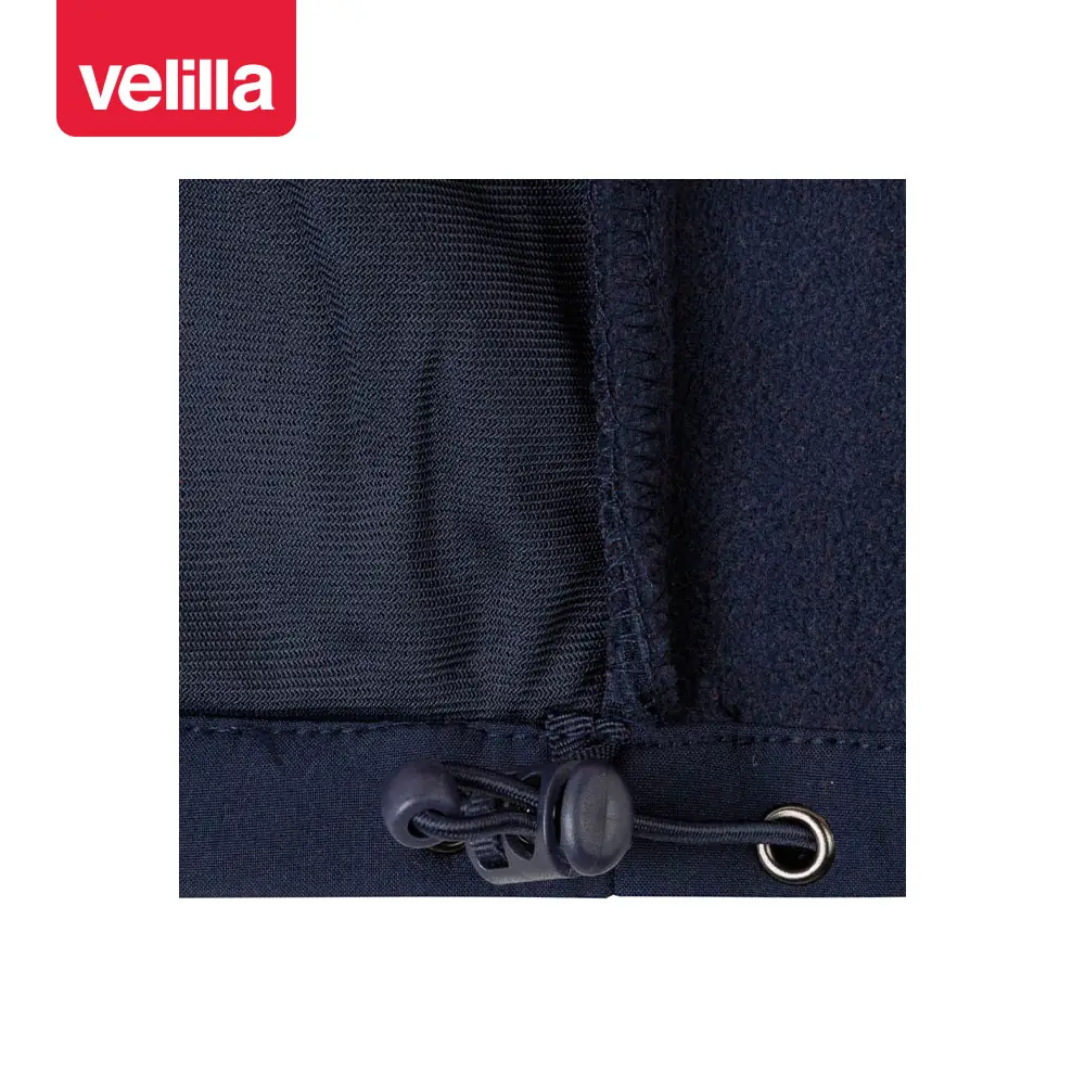 Cazadora softshell bicolor Velilla 306001 12 Cazadora softshell bicolor Velilla 306001 Azul marino/Naranja flúor, detalle de ajuste del bajo
