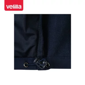 Cazadora softshell bicolor Velilla 306001 Azul marino/Amarillo flúor, detalle de ajuste del bajo