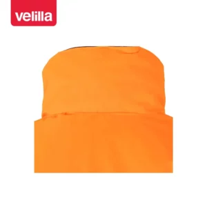 Parka bicolor alta visibilidad Velilla 306002 Azul marino/Naranja flúor, detalle de parte trasera del cuello