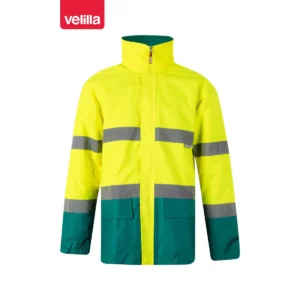 Parka bicolor alta visibilidad Velilla 306002 Verde/Amarillo flúor, vista frontal