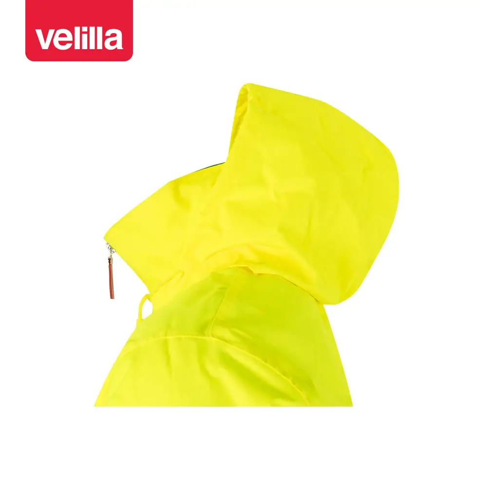 Parka bicolor alta visibilidad Velilla 306002 10 Parka bicolor alta visibilidad Velilla 306002 Verde/Amarillo flúor, detalle de capucha