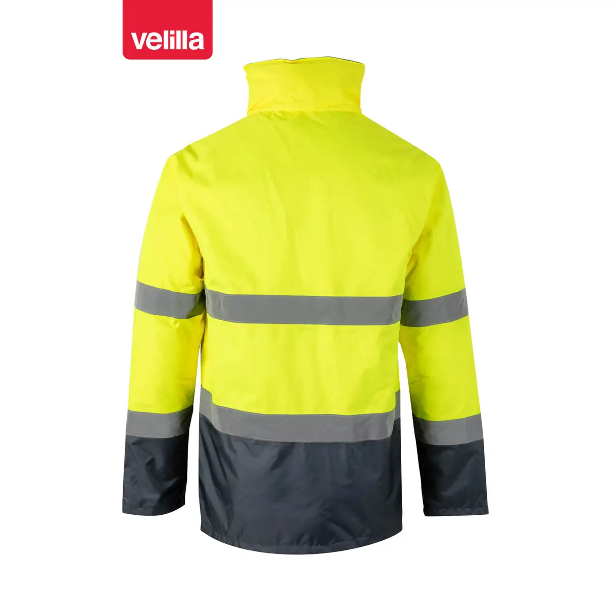 Parka bicolor alta visibilidad Velilla 306002 3 Parka bicolor alta visibilidad Velilla 306002 Gris/Amarillo flúor, vista trasera