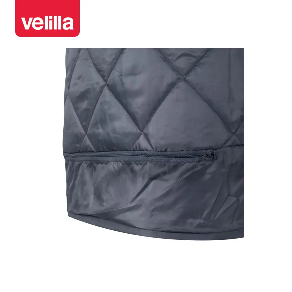 Parka bicolor alta visibilidad Velilla 306002 4 Parka bicolor alta visibilidad Velilla 306002 Gris/Amarillo flúor, detalle de bolsillo interior