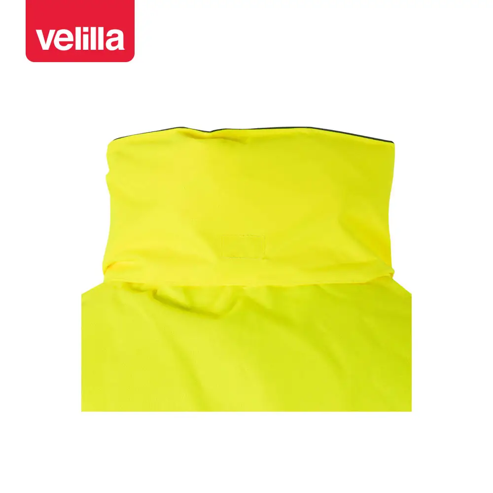 Parka bicolor alta visibilidad Velilla 306002 6 Parka bicolor alta visibilidad Velilla 306002 Gris/Amarillo flúor, detalle de parte trasera del cuello