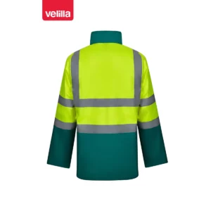 Parka 4 en 1 bicolor Velilla 306003 Verde/Amarillo flúor, vista trasera