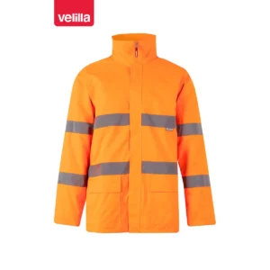 Parka alta visibilidad Velilla 306004 Naranja flúor, vista frontal