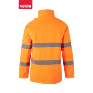 Parka alta visibilidad Velilla 306004 Naranja flúor, vista trasera