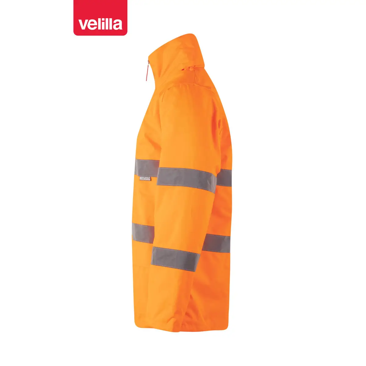 Parka alta visibilidad Velilla 306004 5 Parka alta visibilidad Velilla 306004 Naranja flúor, vista lateral