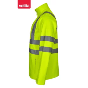 Cazadora softshell alta visibilidad Velilla 306005 amarillo flúor, vista lateral