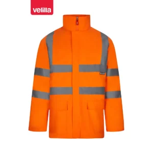 Parka 4 en 1 alta visibilidad Velilla 306007 Naranja flúor, vista frontal