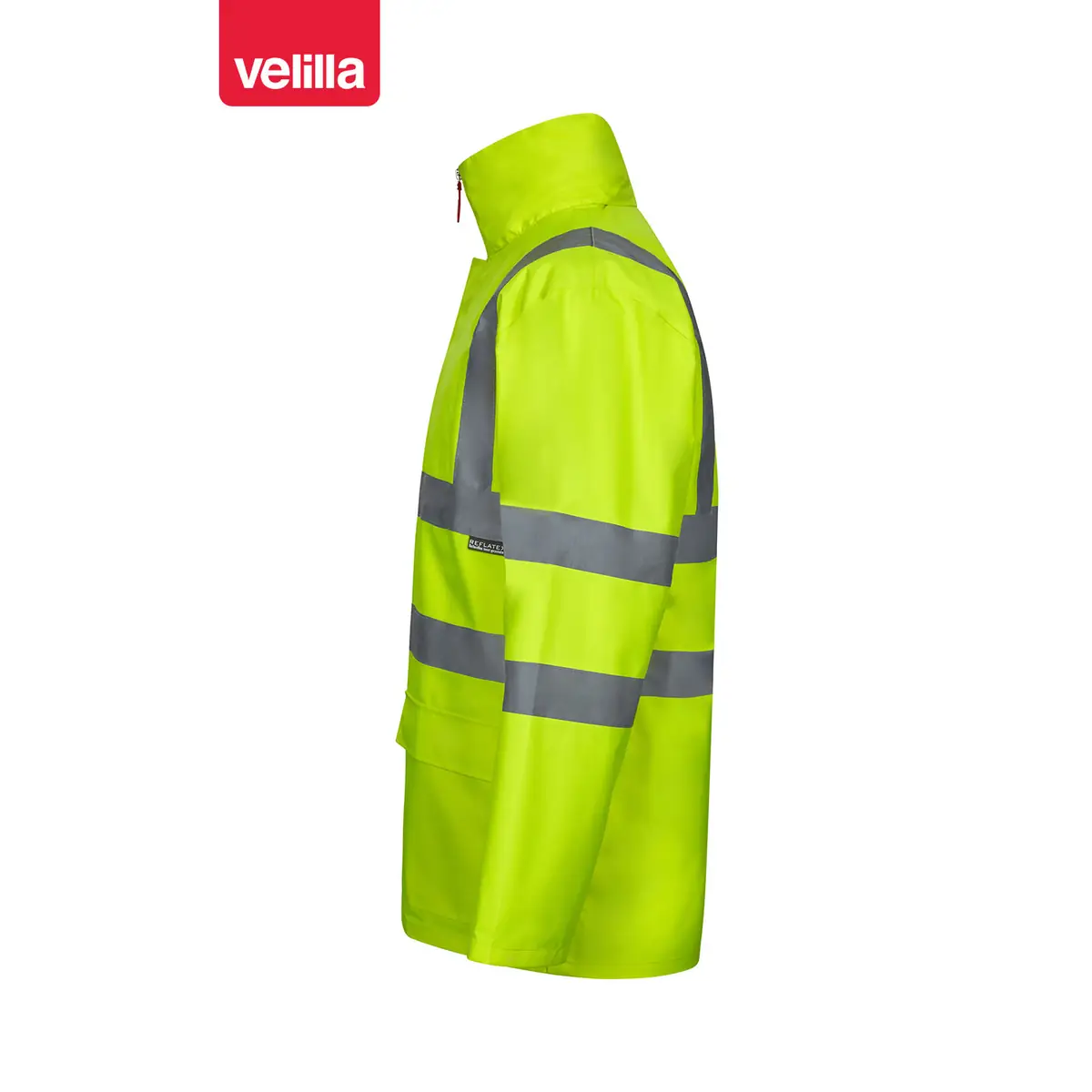 Parka 4 en 1 alta visibilidad Velilla 306007 2 Parka 4 en 1 alta visibilidad Velilla 306007 Amarillo flúor, vista lateral