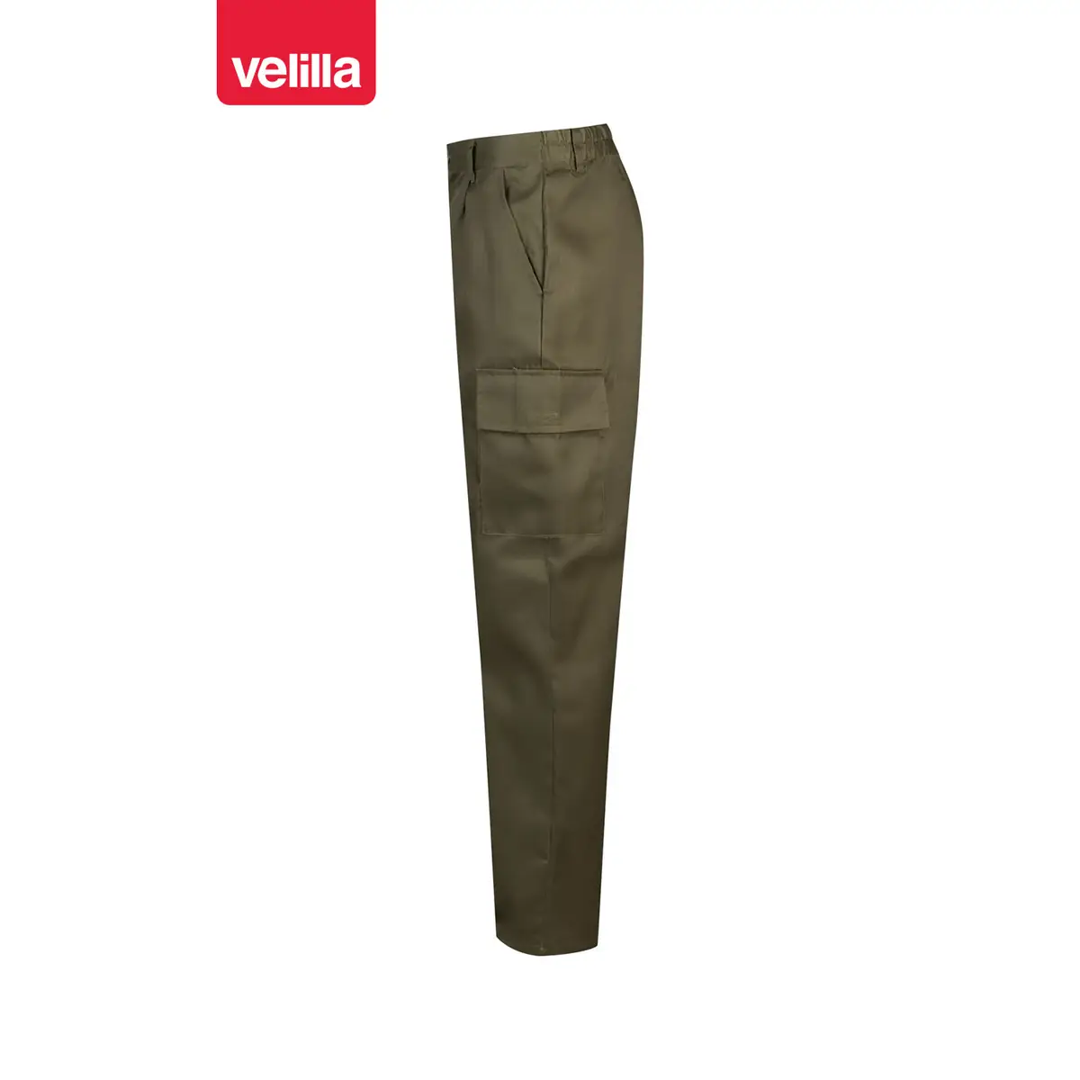 Pantalón multibolsillos Velilla 31601 42 Pantalón multibolsillos Velilla 31601 Verde caza, vista lateral