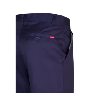 Pantalón sanitario Velilla 317 Azul marino, detalle de bolsillo trasero con botón
