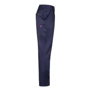 Pantalón de trabajo algodón Velilla 342 Azul marino, vista lateral opuesta