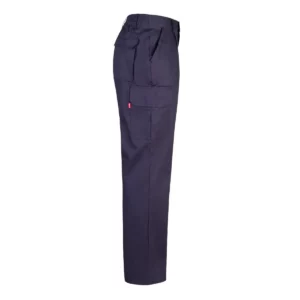 Pantalón algodón multibolsillos Velilla 343 Azul marino, vista lateral opuesta