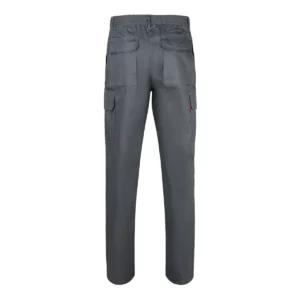 Pantalón algodón multibolsillos Velilla 343 Gris, vista trasera