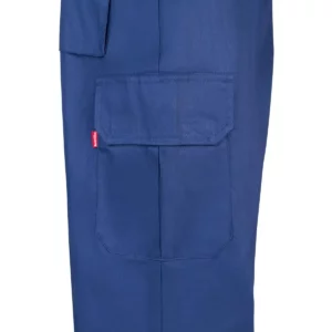 Pantalón algodón multibolsillos Velilla 343 Azulina, detalle de bolsillo lateral con tapeta