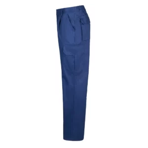 Pantalón algodón multibolsillos Velilla 343 Azulina, vista lateral