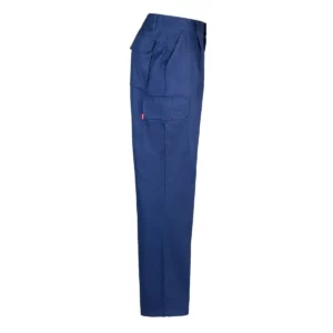 Pantalón algodón multibolsillos Velilla 343 Azulina, vista lateral opuesta