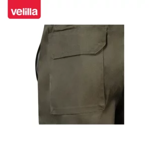 Bermuda multibolsillos Velilla 344 Verde caza, detalle de bolsillo trasero